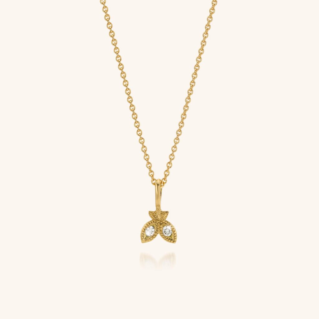 bruidsjuweel hangertje 18kt goud 