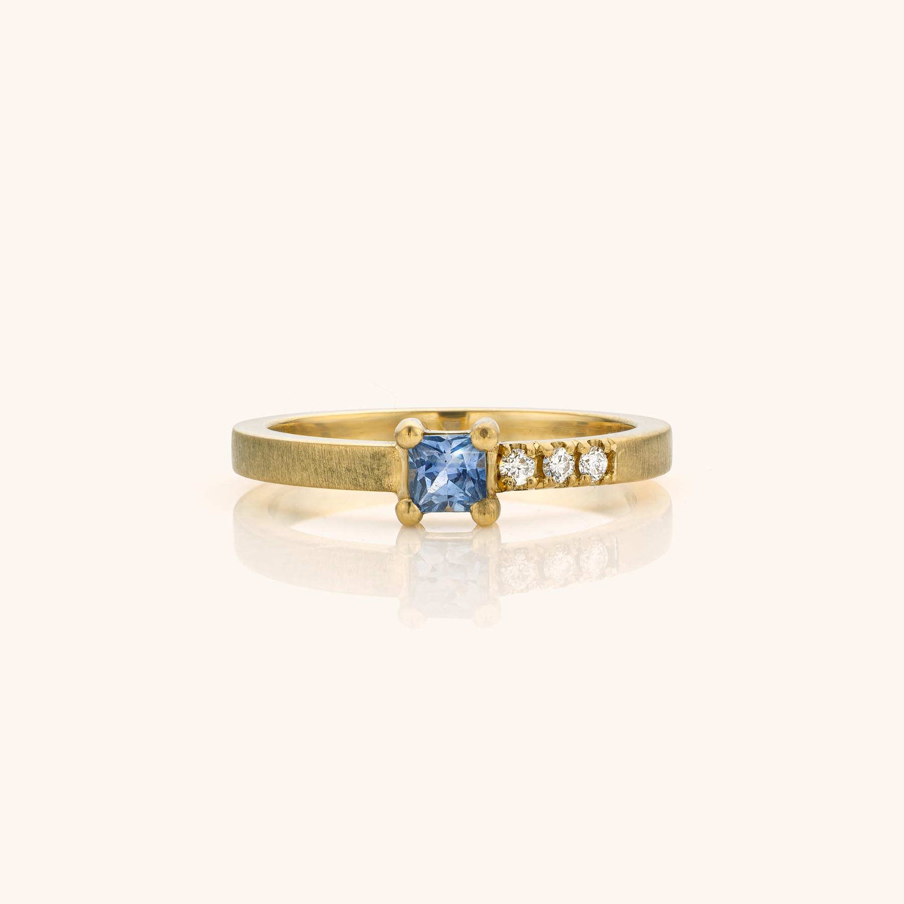 Nora Solitair S 0.045ct Saffier — foto 1