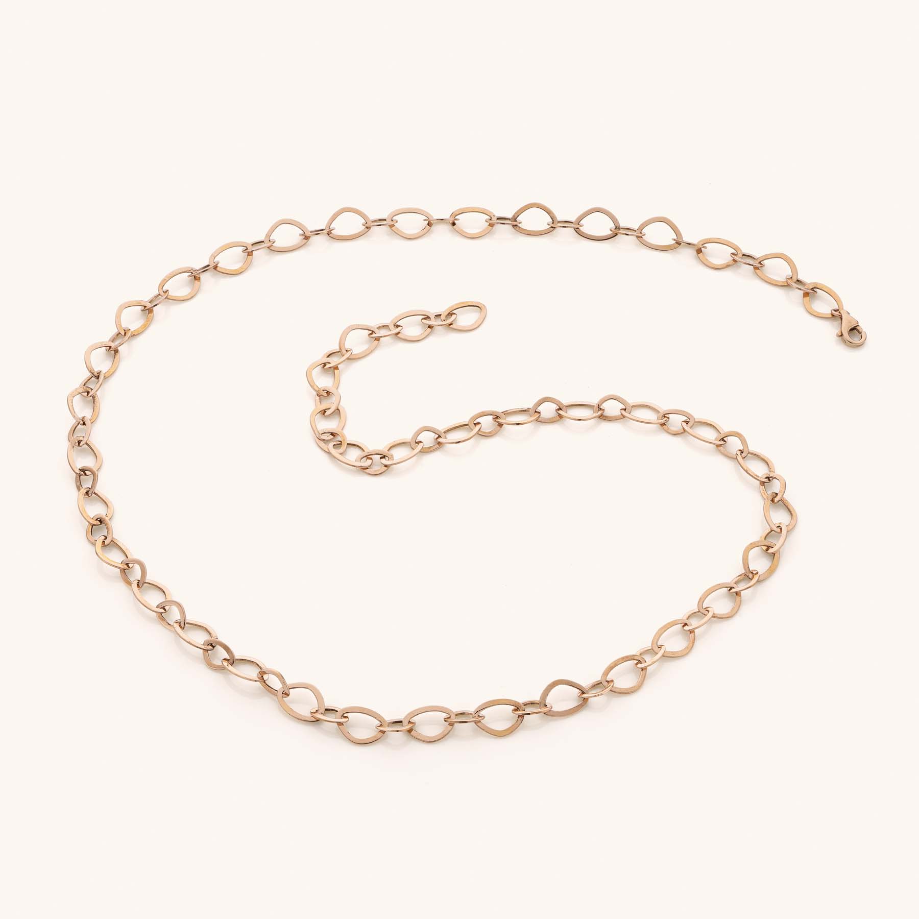 Nora halsketting 18kt rose 51 cm