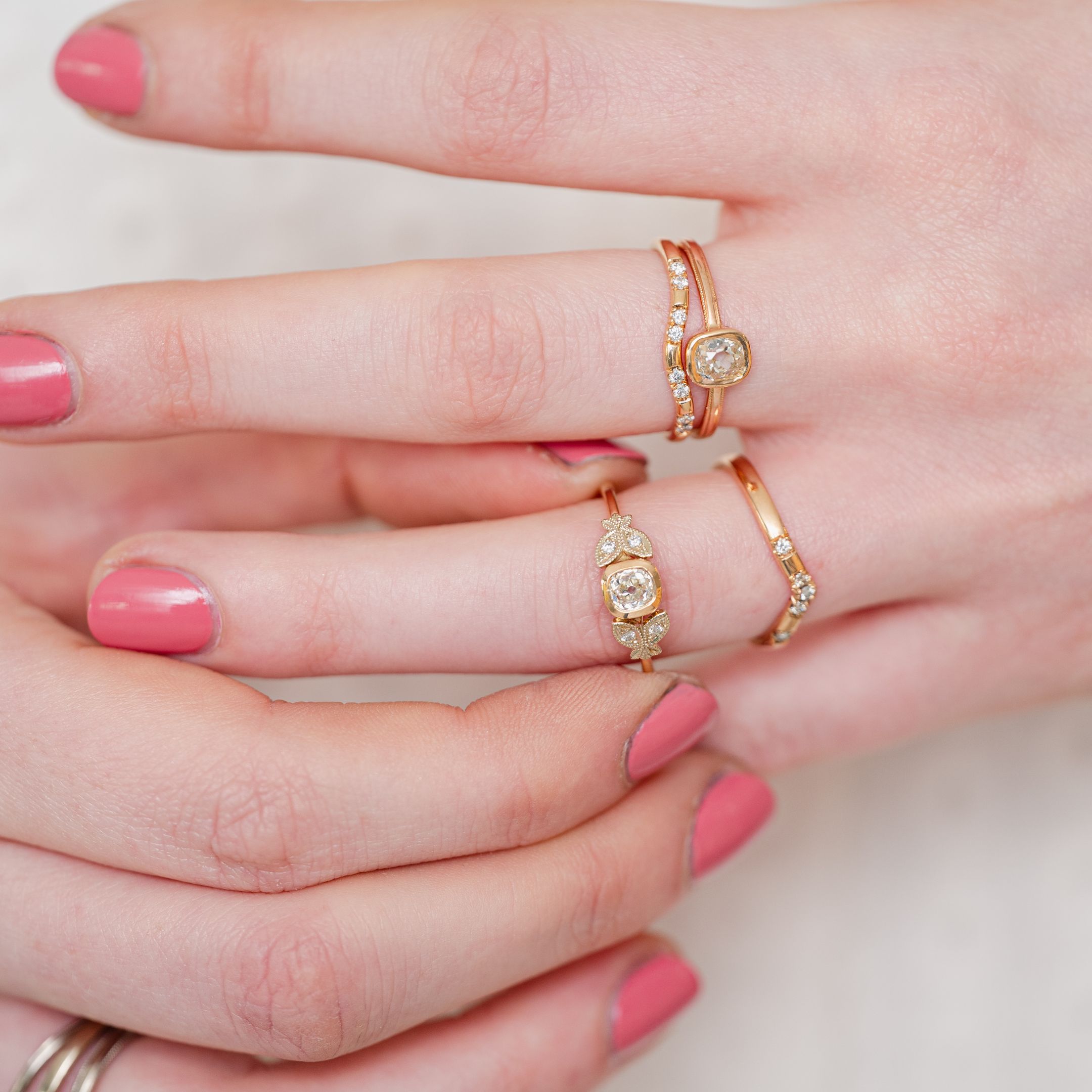 Nora boogring S 0.12ct miniatuur 2
