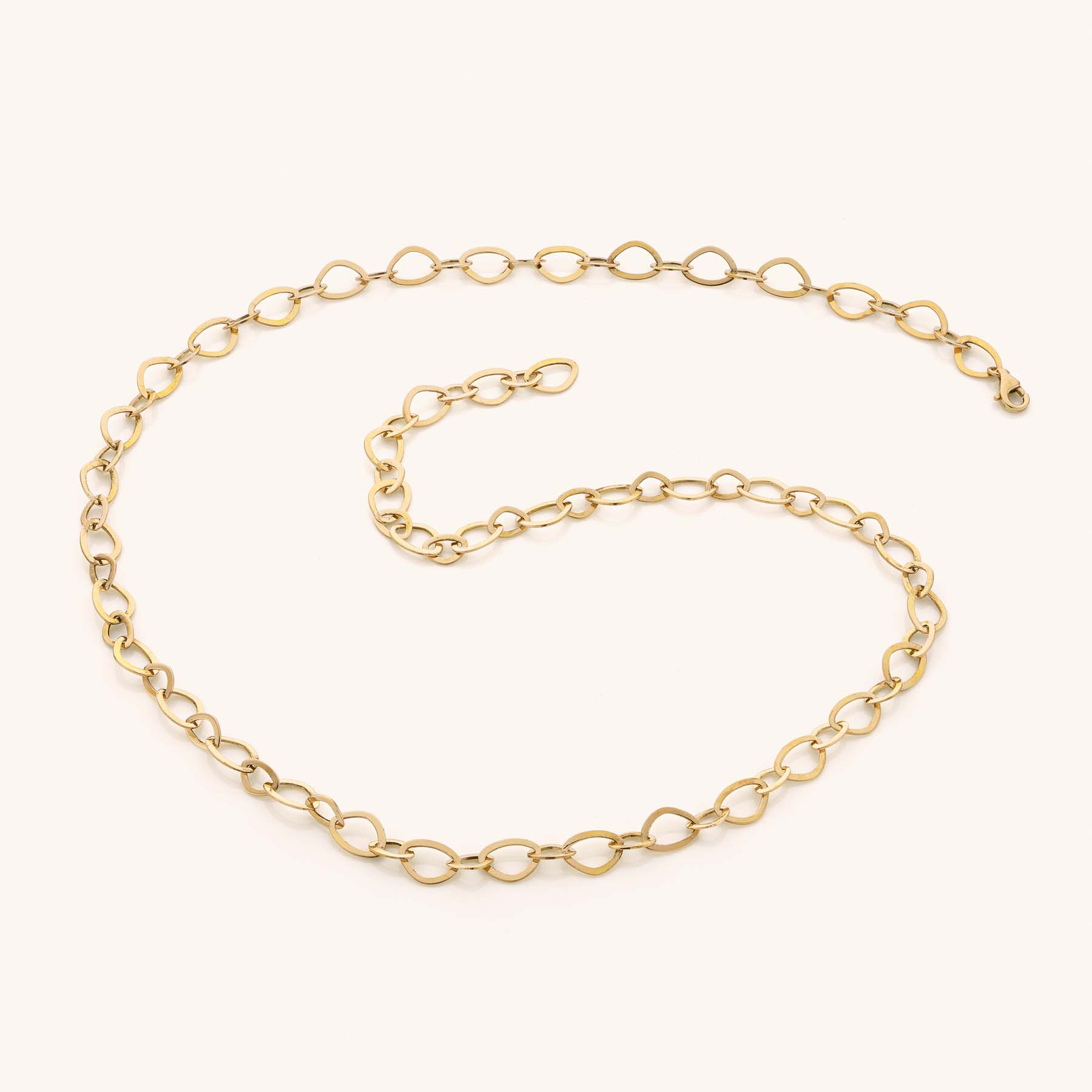 Nora halsketting 18kt rose 51 cm miniatuur 2