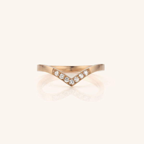 Olivia – puntring 2,2mm 7 diamanten 1,5mm