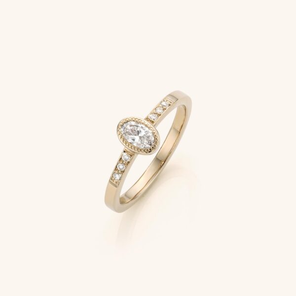 Olivia - Ovale solitaire – 0,50 ct